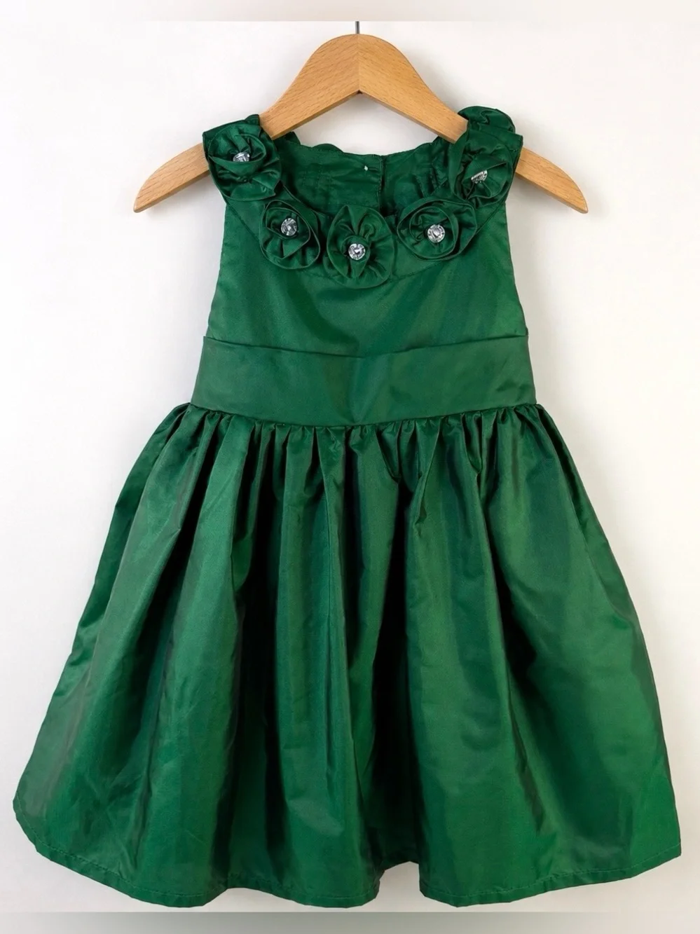 Emerald Green Party Dress Baby Girls 3T Wedding Flower Girl Formal